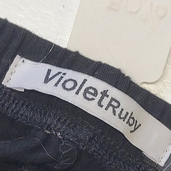 Black Leggings Comfy leggings with Lace Trim -Sizes  M L  XL - NEW - Picture 5 of 13